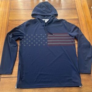 Puma Volition America Men's Navy Hooded Flag Sweatshirt